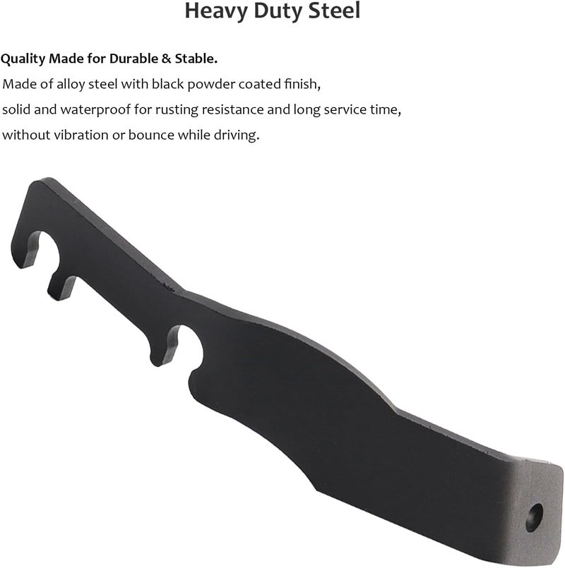 DarSeity Low Profile Mount Hood Hinges Ditch Light Brackets for Tacoma 1995-2004, for Auxiliary Off-Road Lighting - Image 4